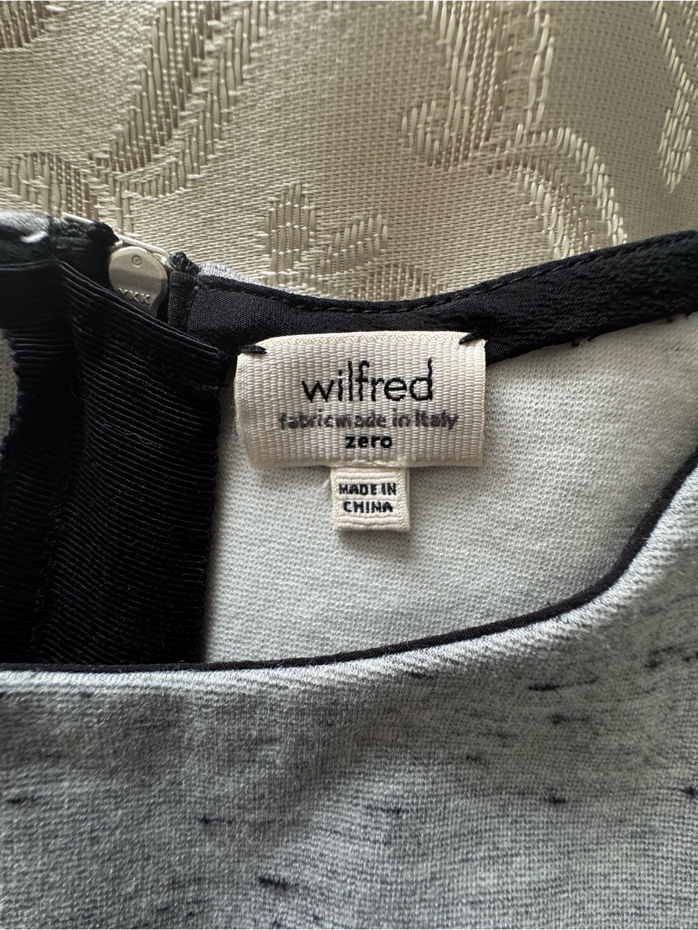 Aritzia Wilfred Tartine Heather Grey Pleated Mini Dress Size 0 - Picture 5 of 10